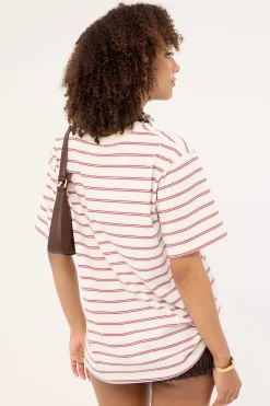 Oversized Stripe Tee Blue Stripe