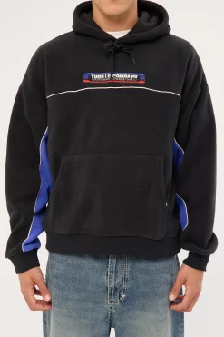Paid In Full Embro Polar Slouch Hood Washed Black/Royal Blue