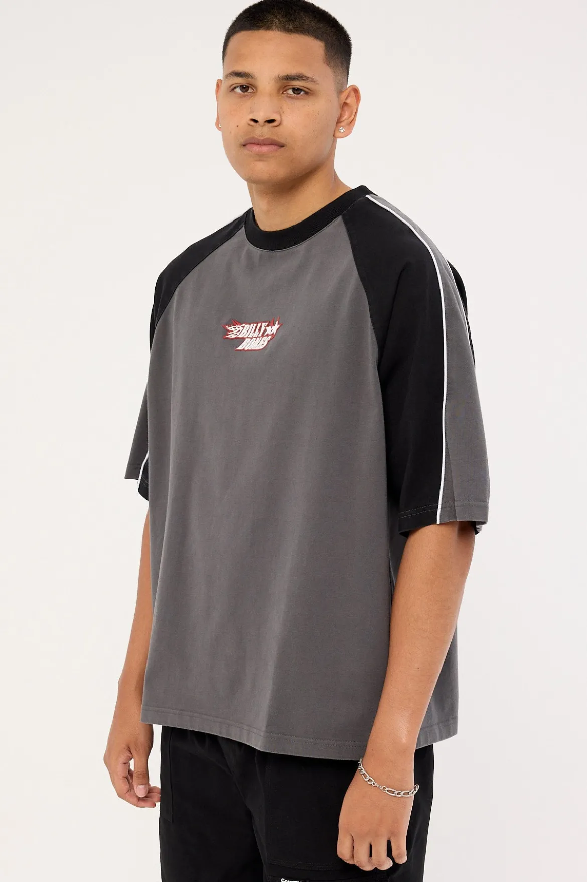 Panel Boxy Tee Pewter