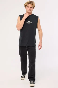 Paradise Before Anarchy Merch Fit Muscle Tee Washed Black
