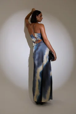 Parula Evie Recycled Maxi Dress Tie Dye Print