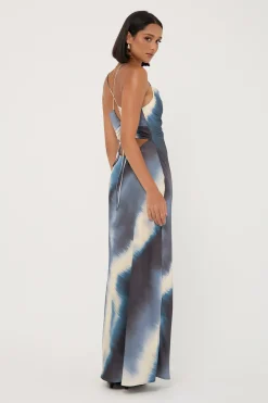Parula Evie Recycled Maxi Dress Tie Dye Print