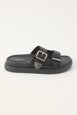 Paxton Smooth Sandal Black