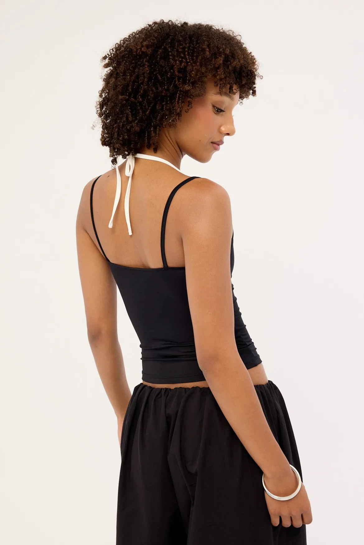 Payton Layered Cami Top Black