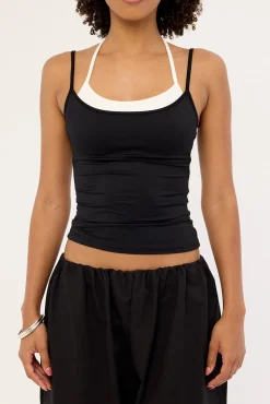 Payton Layered Cami Top Black