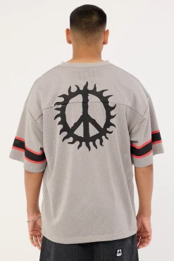 Peace Game Jersey Tee Smoke