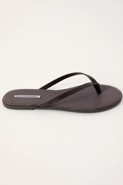 Peaceful Slide Espresso Leather