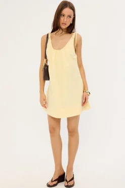 Penelope Tie Shoulder Mini Dress Butter
