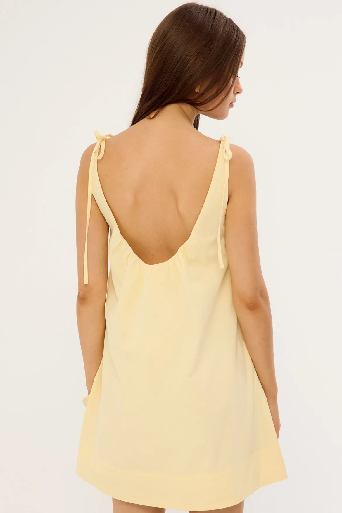 Penelope Tie Shoulder Mini Dress Butter