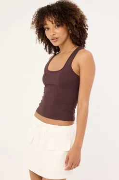 Penn Drawcord Mid Rise Mini Skirt White