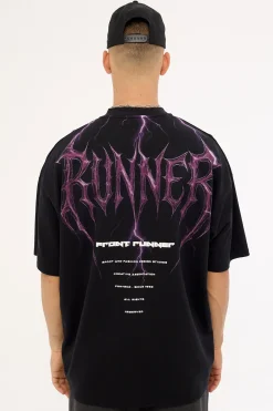 Perfect Storm Tee Black Neon