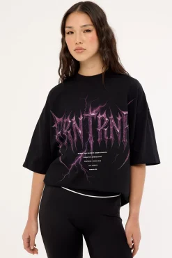 Perfect Storm Tee Black Neon