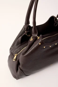 Peta + Jain AUDACITY SHOULDER BAG Grainy Choc