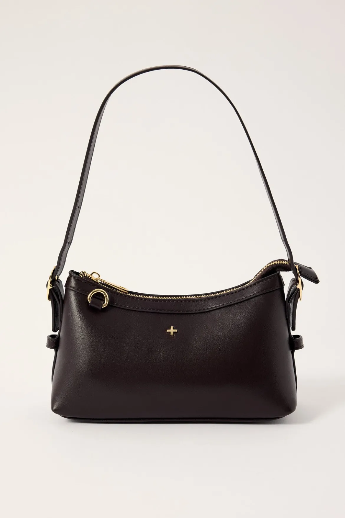 Peta + Jain AVRIL MINI SHOULDER BAG CHOC SMOOTH