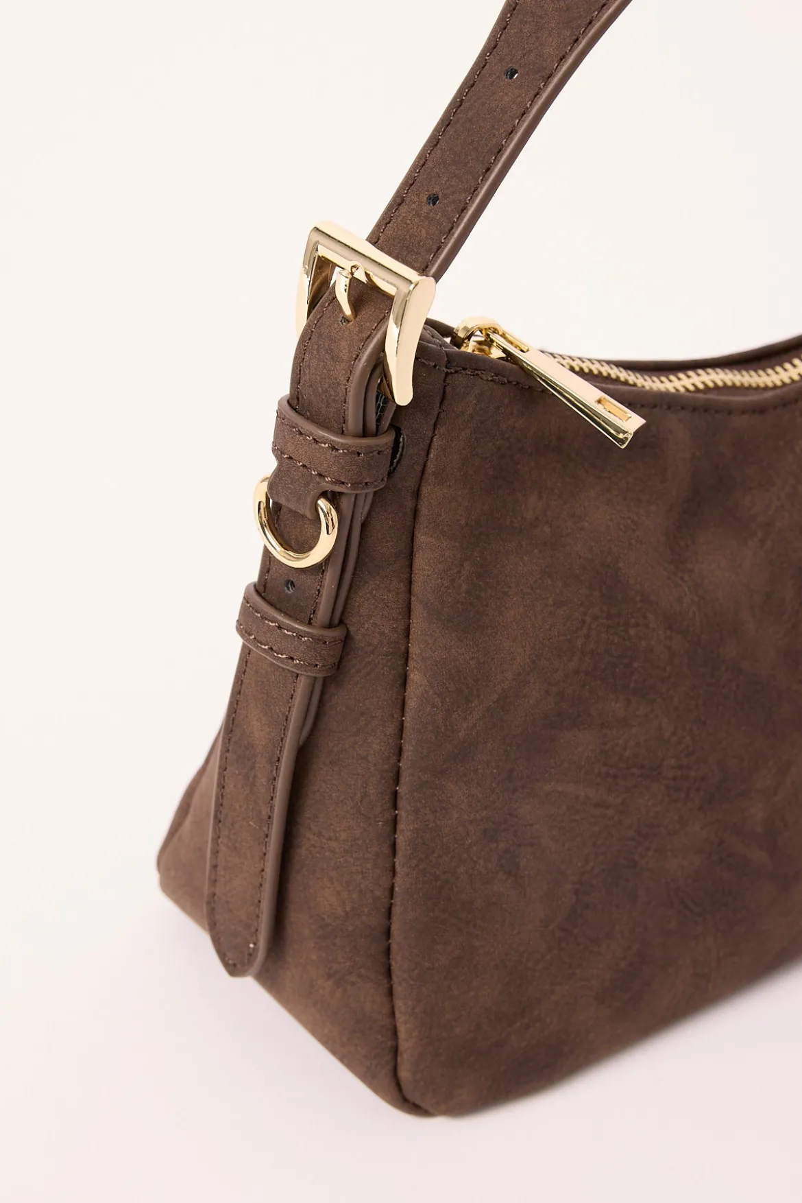 Peta + Jain Brody Chocolate Suede PU/Gold