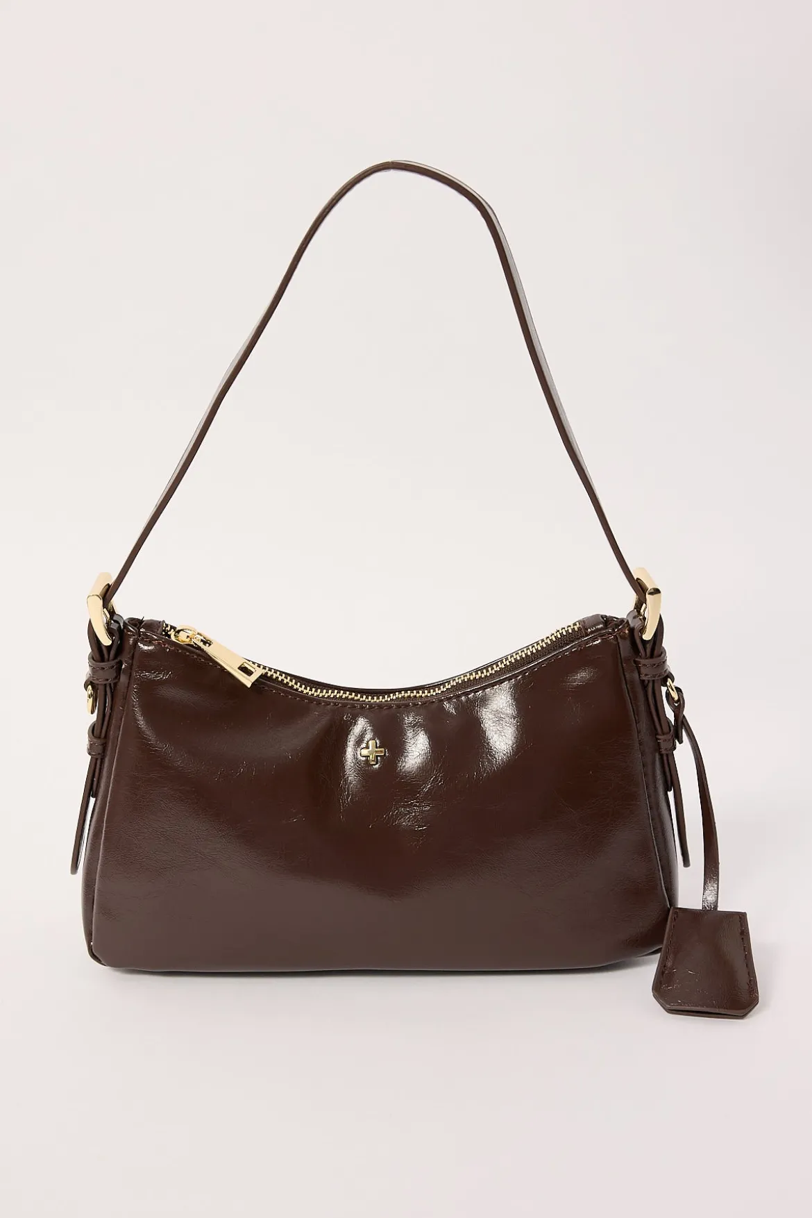 Peta + Jain Brody Shoulder Bag Choc Crinkle/Gold