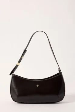 Peta + Jain EMBRACE SHOULDER BAG Choc Smooth