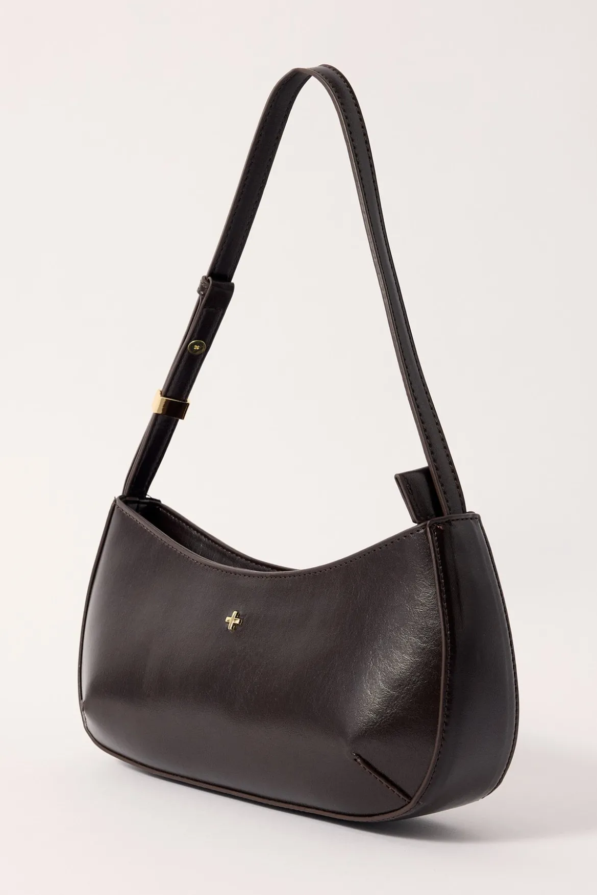 Peta + Jain EMBRACE SHOULDER BAG Choc Smooth