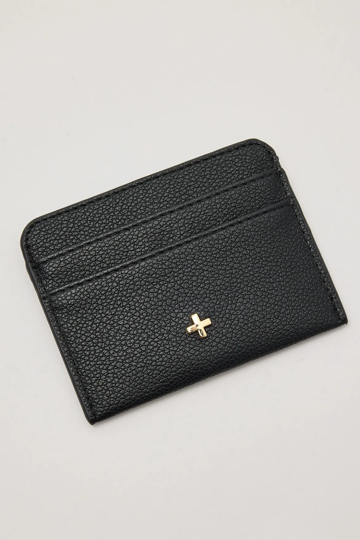 Peta + Jain Gia Cardholder Black Pebble/Gold