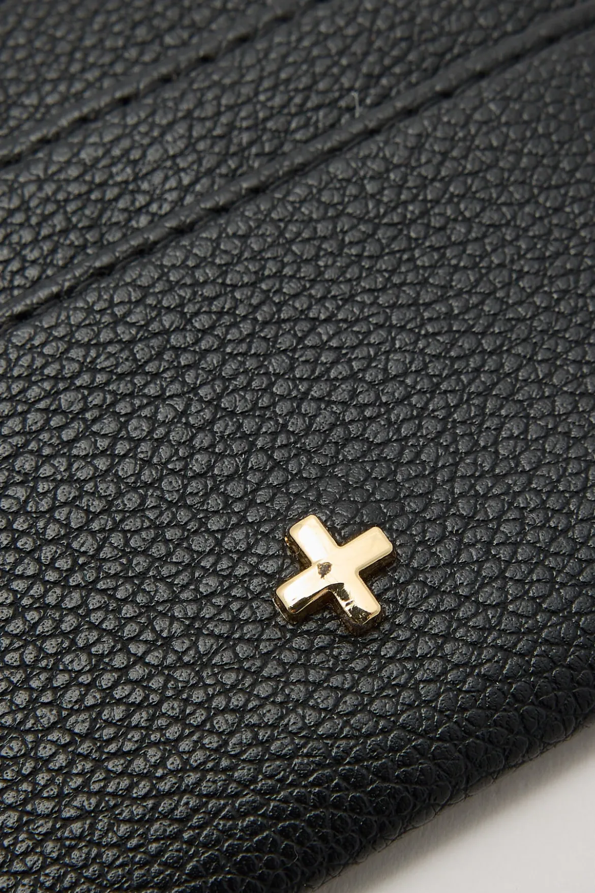 Peta + Jain Gia Cardholder Black Pebble/Gold