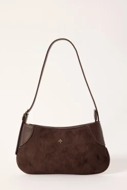 Peta + Jain GLINDA MINI SHOULDER BAG ESPRESSO SUEDE