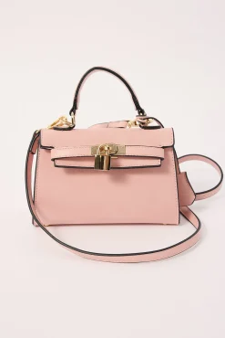 Peta + Jain Hedi Crossbody Pink Crinkle/Gold
