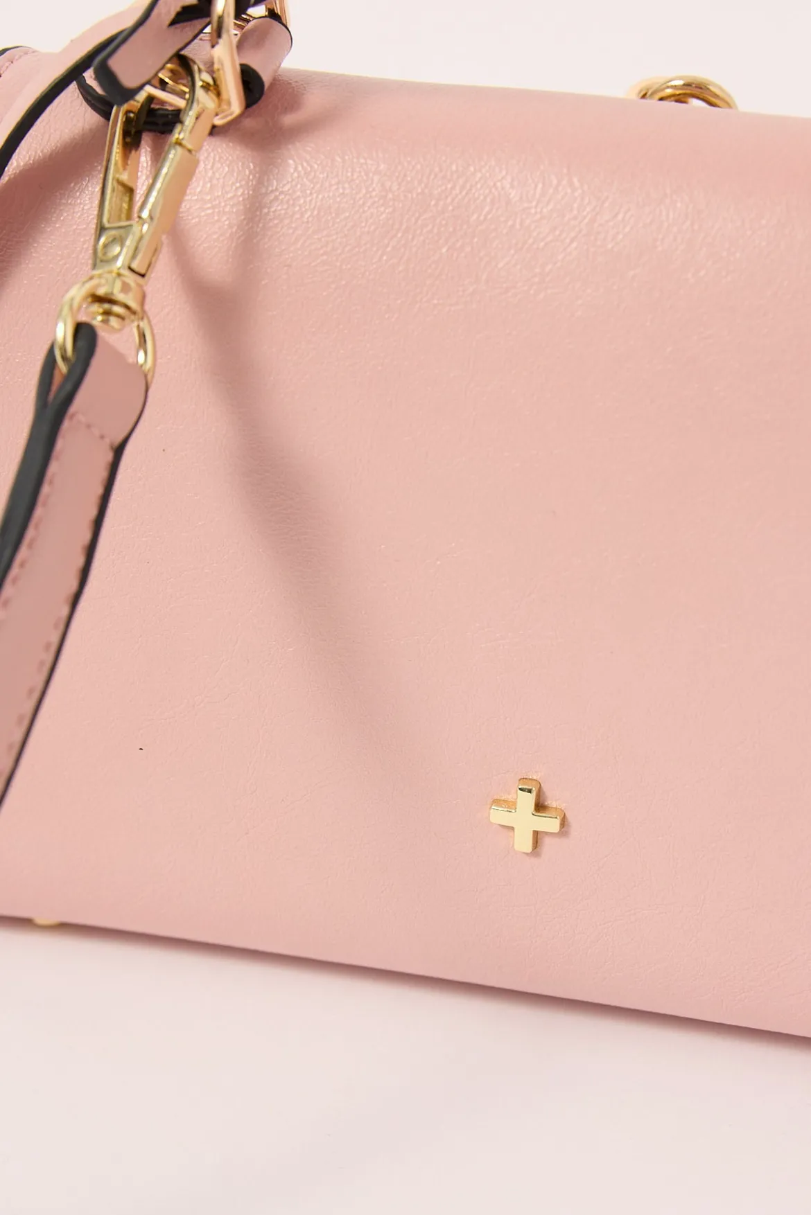 Peta + Jain Hedi Crossbody Pink Crinkle/Gold