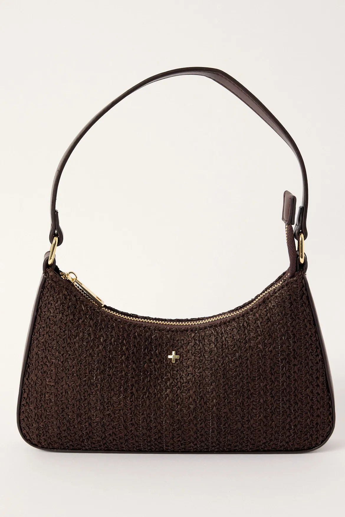 Peta + Jain Josee Choc Raffia Bag Choc Raffia