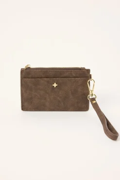 Peta + Jain Kiera Chocolate Suede PU/Gold