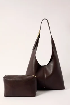 Peta + Jain KISMET HOBO BAG WITH POUCH Grainy Brown