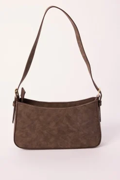 Peta + Jain Lilu Shoulder Bag Chocolate Suede PU/Gold