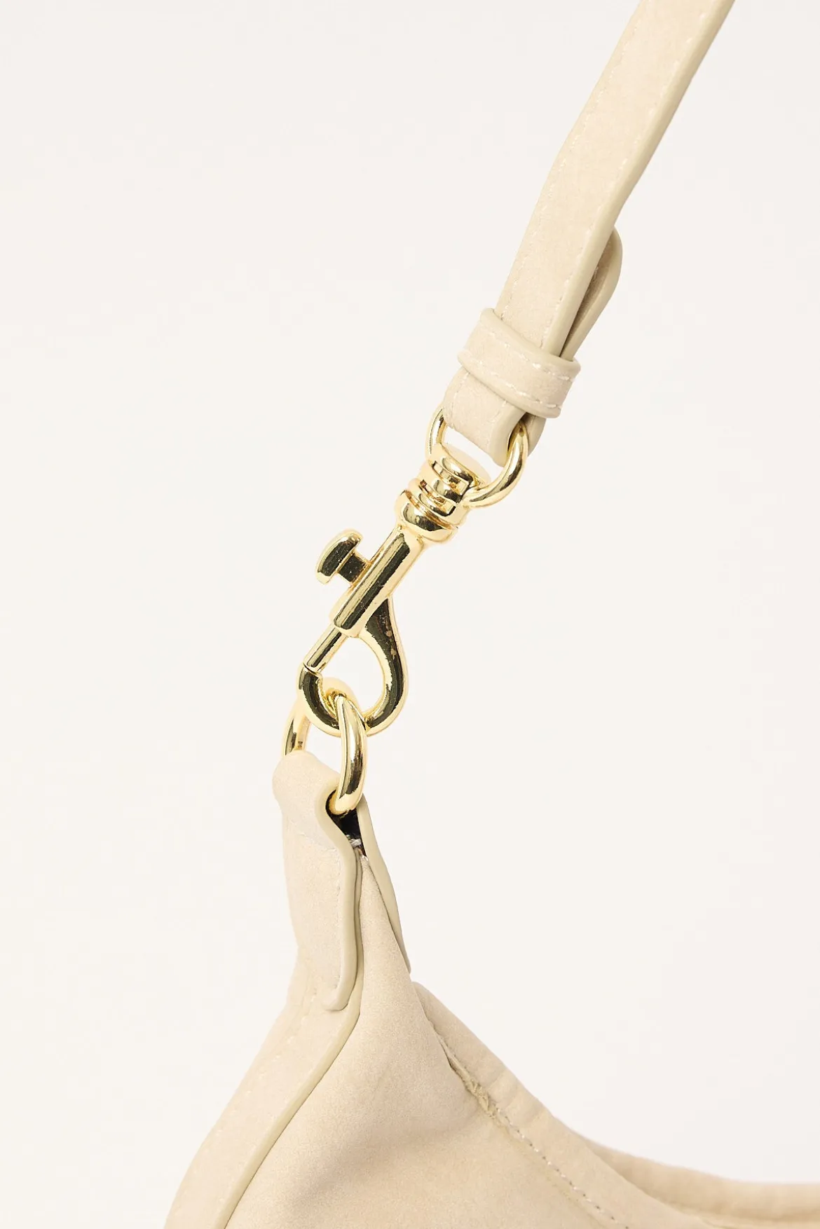 Peta + Jain Peach Shoulder Bag Beige Suede PU