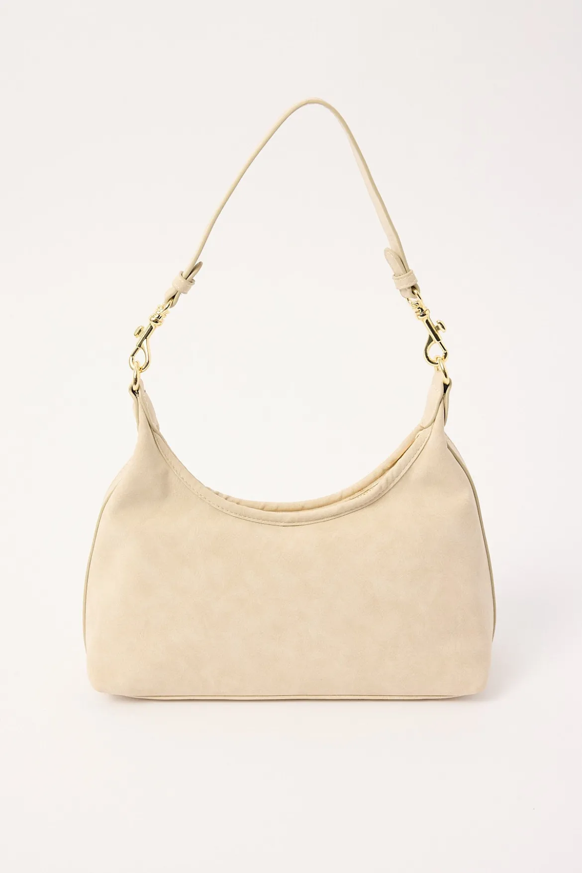 Peta + Jain Peach Shoulder Bag Beige Suede PU