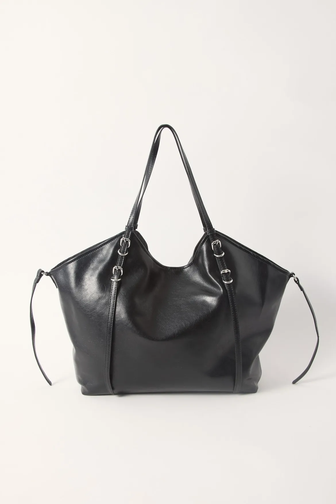 Peta + Jain Steffy Black Crinkle/Silver