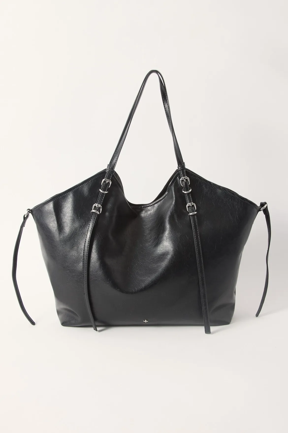 Peta + Jain Steffy Black Crinkle/Silver