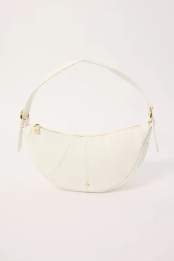 Peta + Jain Tatum Shoulder Bag White Pebble/Gold
