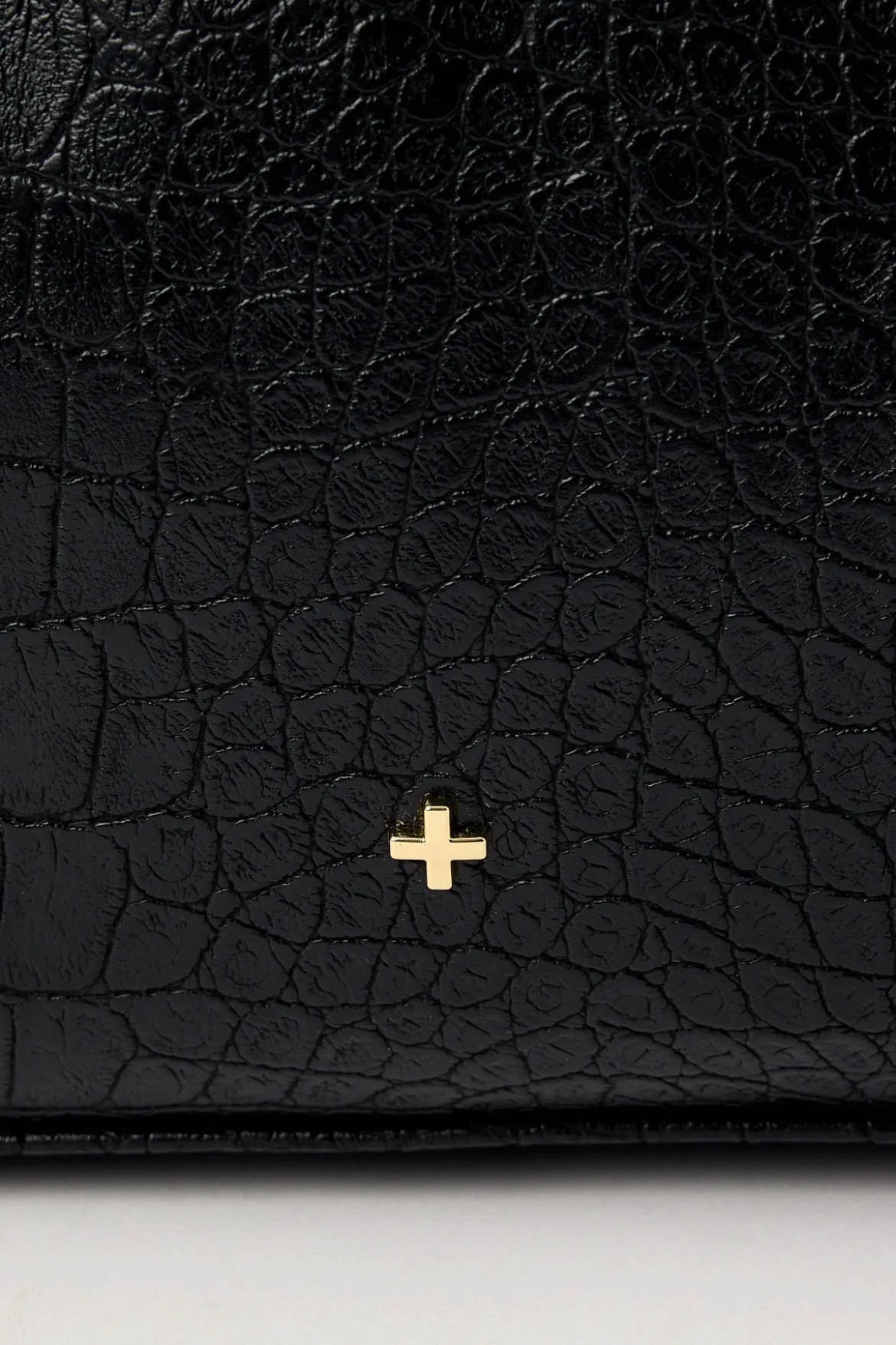Peta + Jain Tribeca Black Croc PU
