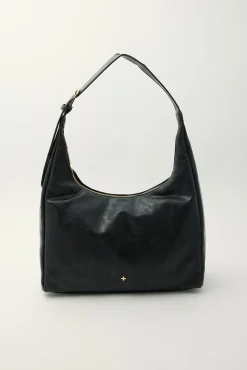 Peta + Jain Tribeca Black Distressed PU/Gold
