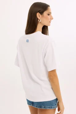 Picante Oversized Graphic Tee White