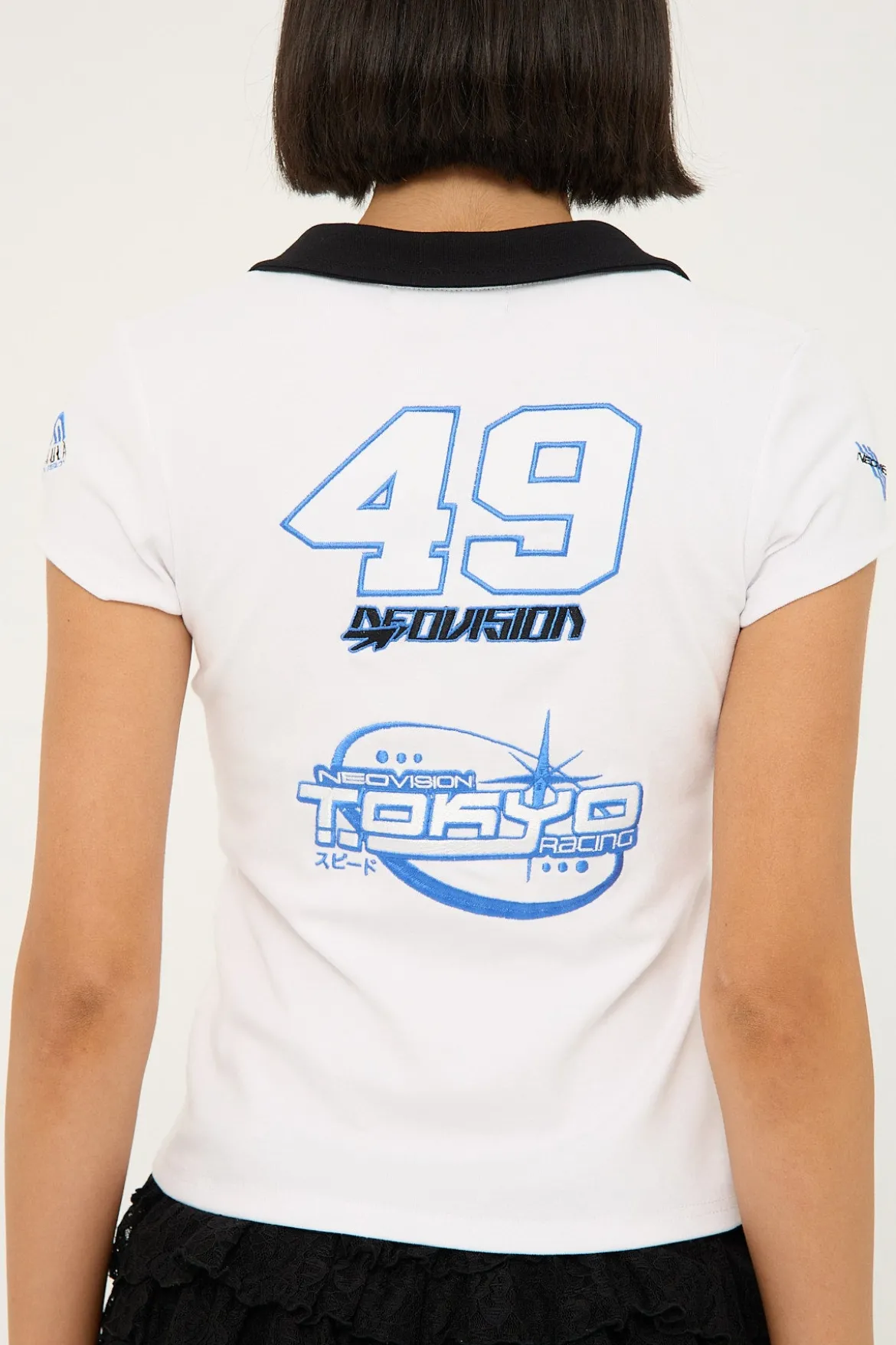 Pitstop Polo Baby Tee White