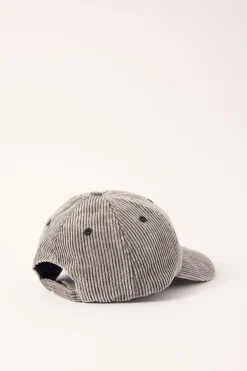 Placid Cord 6 Panel Black