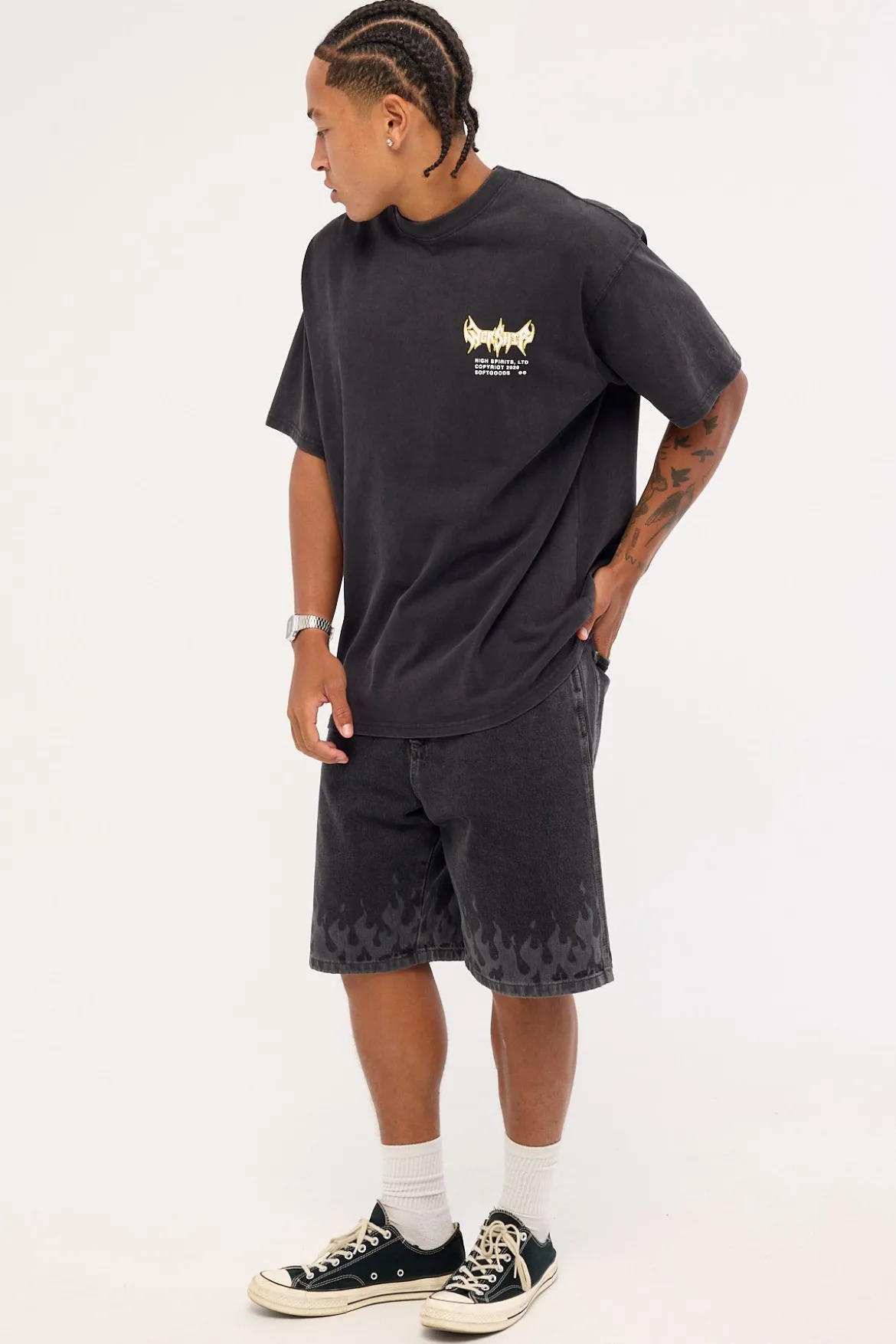 Playa Big Dawg Jean Short Used Black