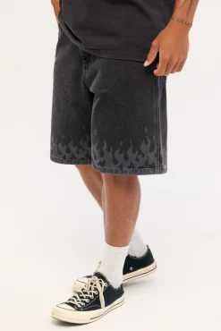 Playa Big Dawg Jean Short Used Black