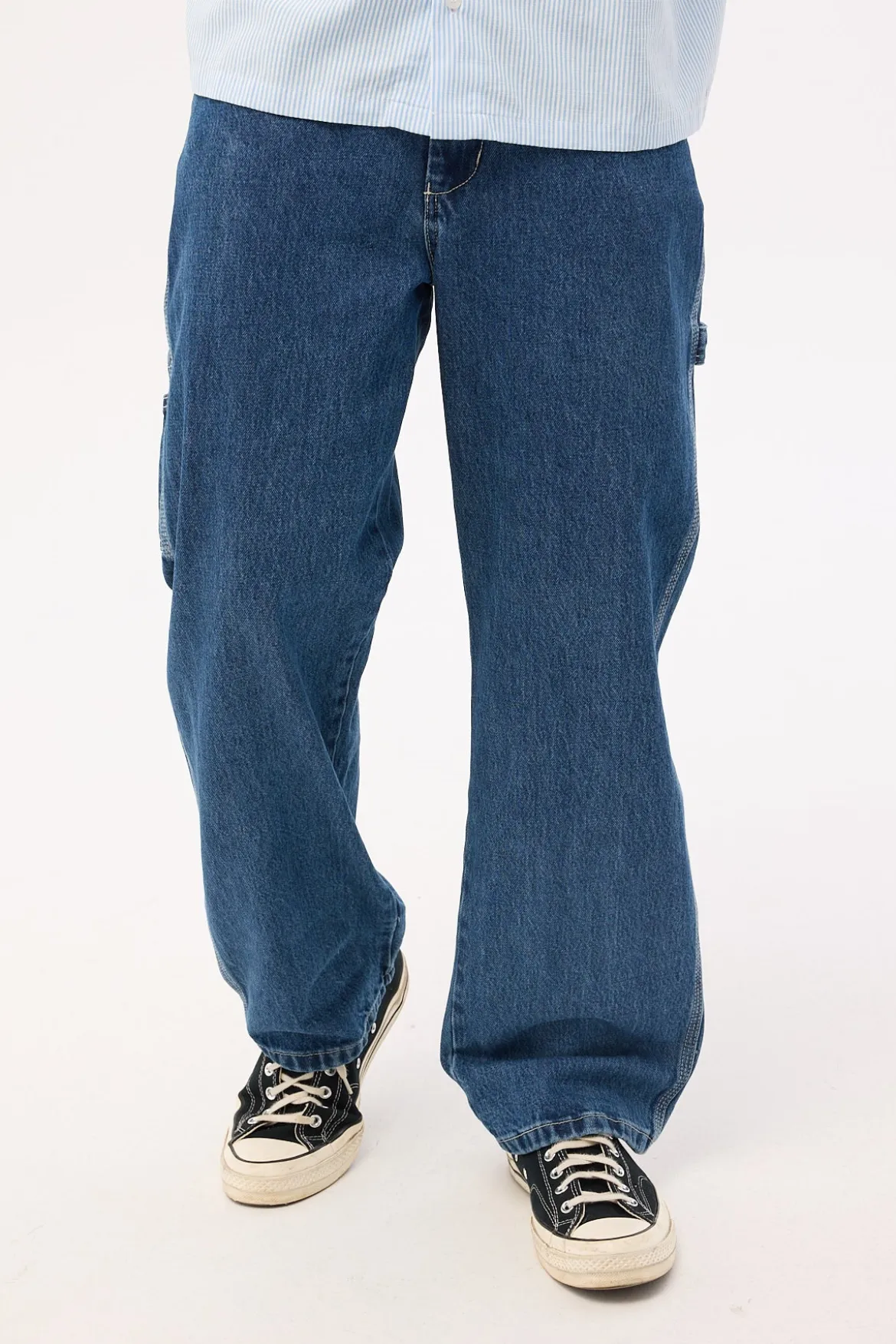 Playtime Carpenter Jean Worn Blue Rise