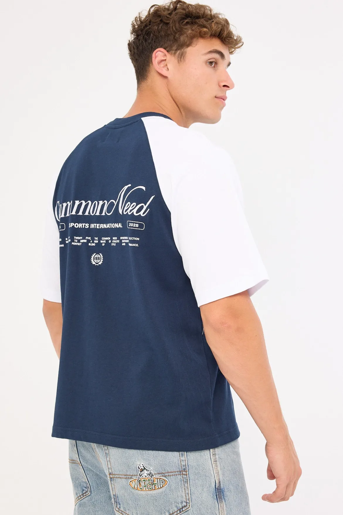 Pledge Raglan Heavyweight Easy Tee Navy