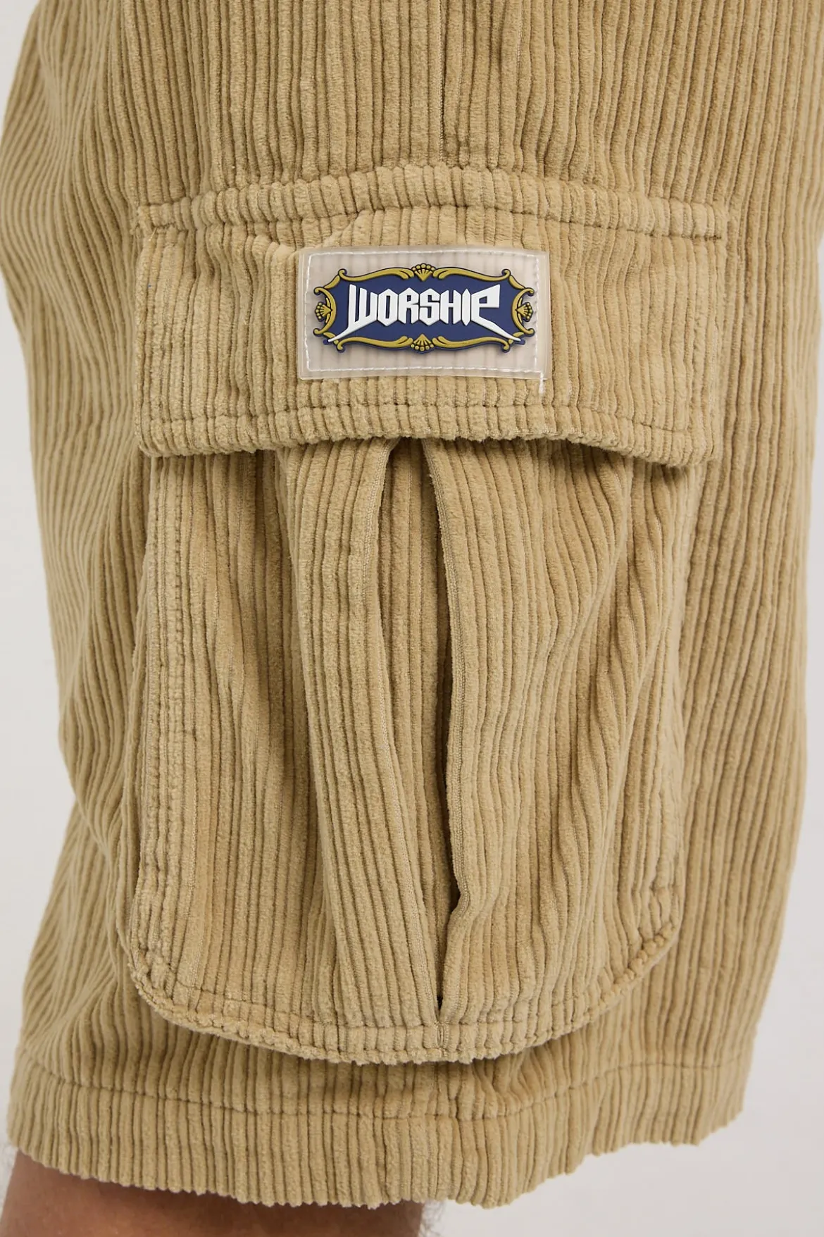 Podium Cord Cargo Short Faded Khaki