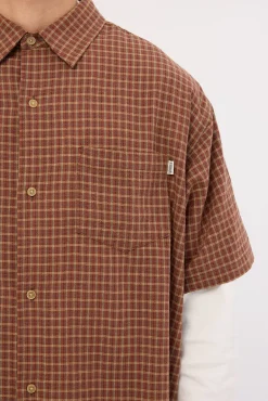 Point Plaid Summer SS Shirt Chocolate
