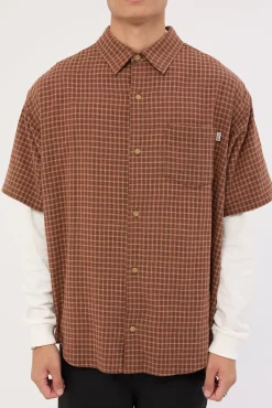 Point Plaid Summer SS Shirt Chocolate