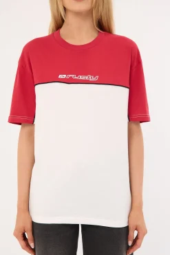 Polar Popped Oversize Tee White/Washed Red