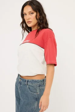 Polar Popped Oversize Tee Ecru Marle